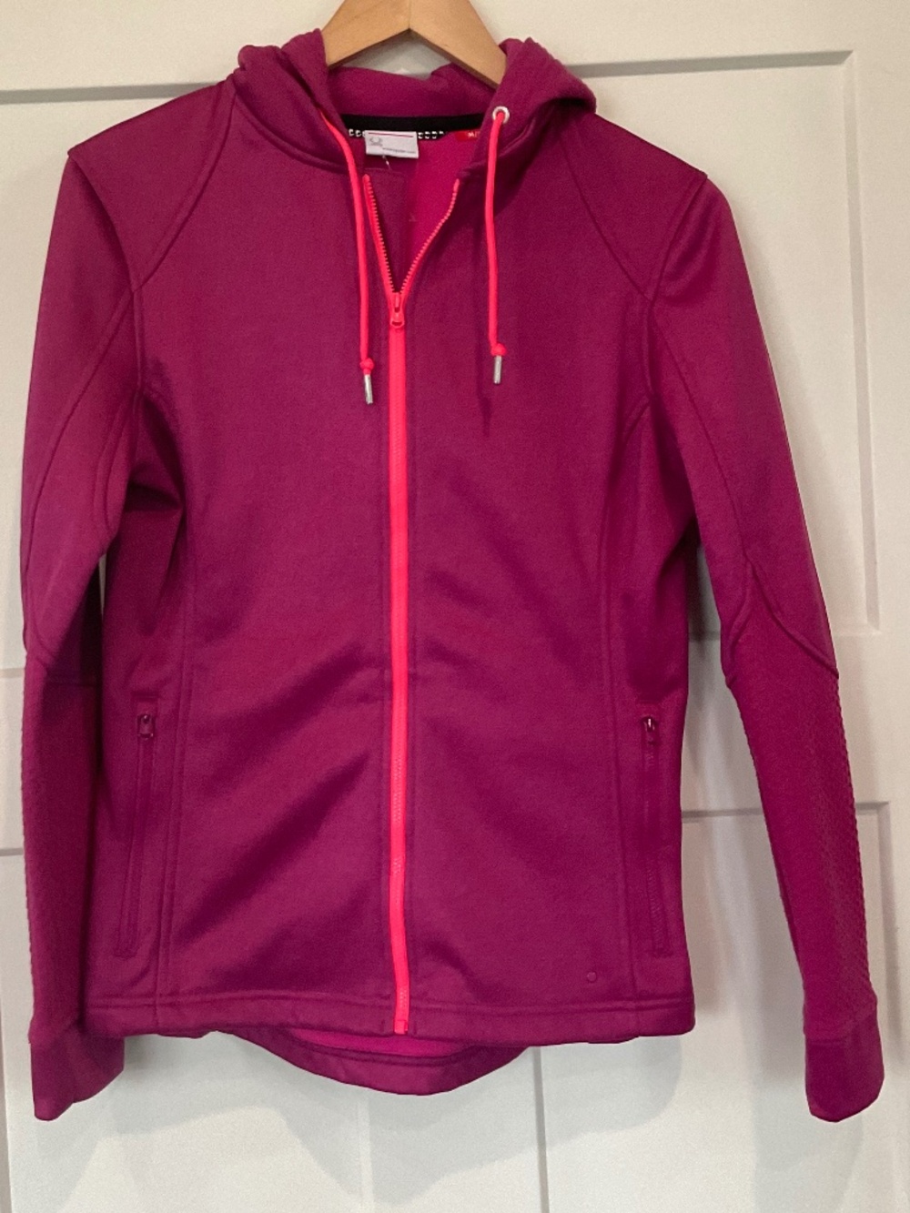 Spyder Hoodie Fleece Lined Full Zip Jacket Fuchsia Women’s Medium